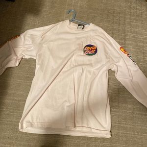 santa cruz white long sleeve